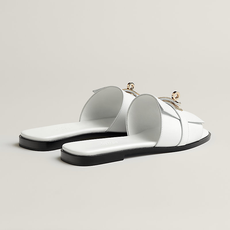 【エレガント！大人気！】HERMES Giulia サンダル ホワイト giulia-sandal--252155Z C9-